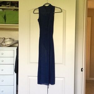 Weismann Leotard with Sheer Mesh High Neck Dress